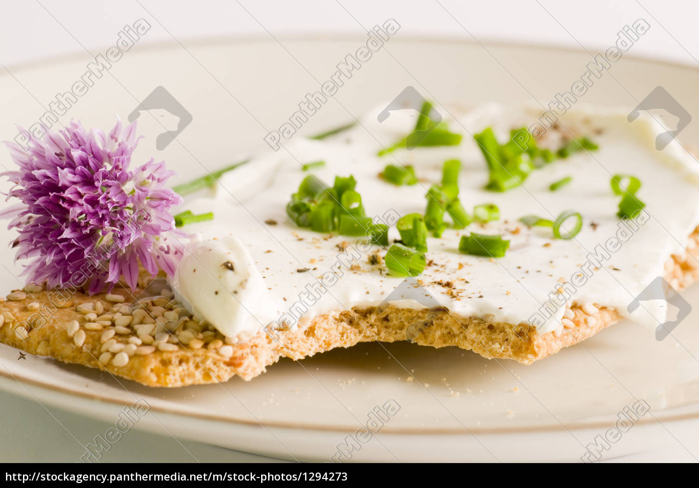 Brot Mit Quark Lizenzfreies Bild Bildagentur Panthermedia