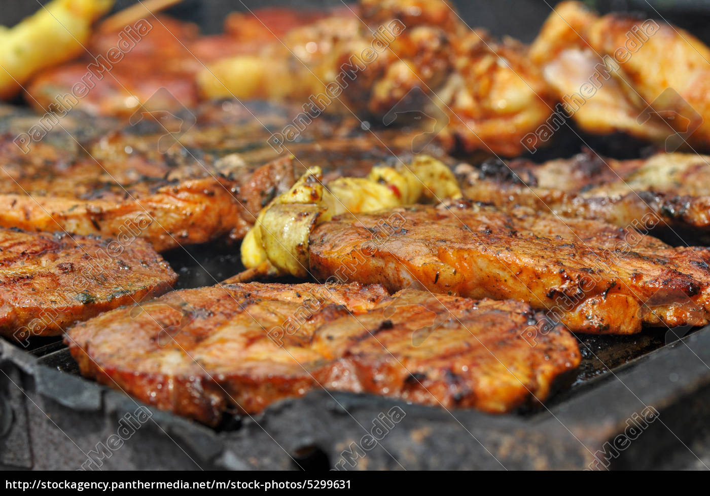 Grillfleisch Lizenzfreies Bild Bildagentur Panthermedia