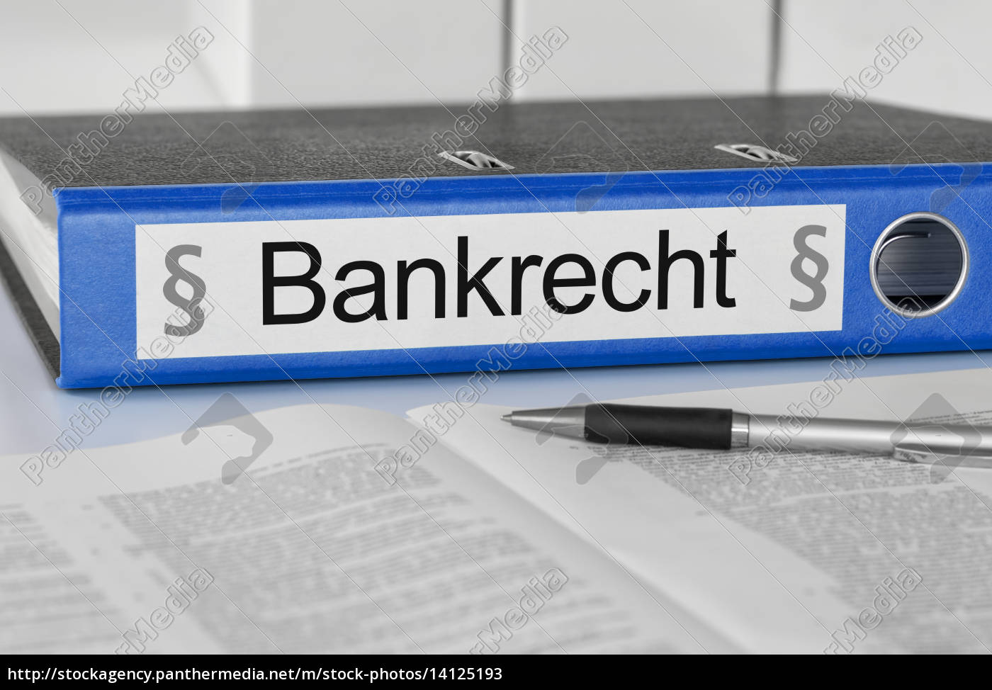 Aktenordner Mit Der Beschriftung Bankrecht Lizenzfreies Bild