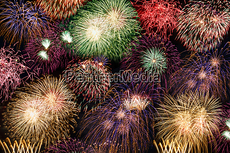 Silvester Feuerwerk Hintergrund Jahr Feuerwerk Lizenzfreies Bild