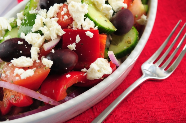 griechischer salat - Stockfoto #1263711 | Bildagentur PantherMedia