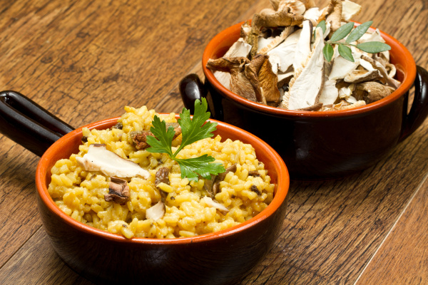 risotto mit safran und champignons - Stockfoto #6719277 | Bildagentur ...