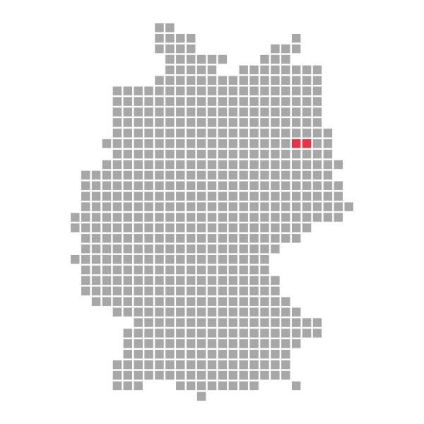 Pixelkarte Deutsche Bundesländer Berlin - Stockfoto #8371287 ...