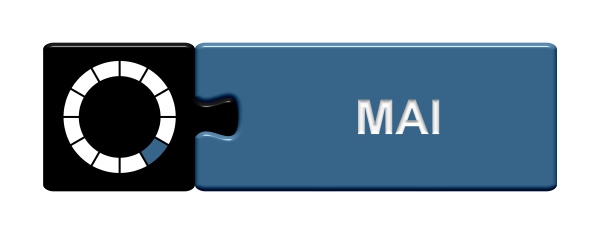 puzzle button schwarz blau mai