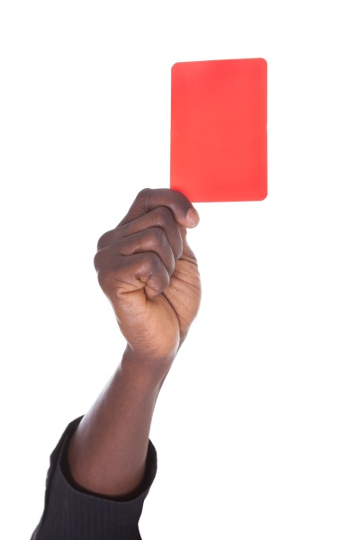 Person Showing Red Card - Lizenzfreies Foto #12462500 | Bildagentur ...