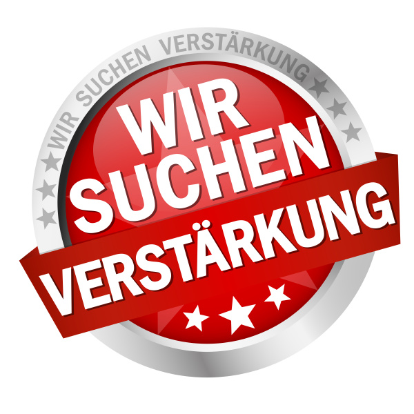 Button With Banner Wir Suchen Verst Rkung Lizenzfreies Foto