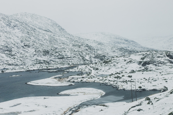 winter horizontal norwegen gefroren eingefroren outdoor