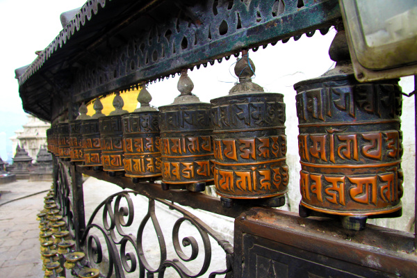 gebetsrollen in kathmandu