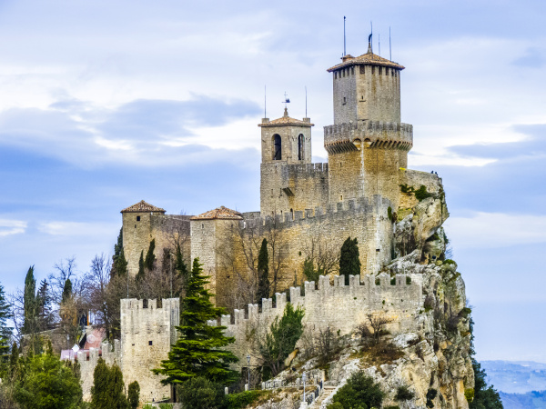 castle of san marino on the
