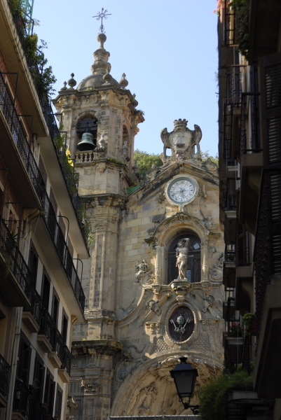 Marienbasilika Altstadt Von Donostia San Sebastian   Lizenzfreies Bild