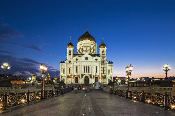 russland moskau kathedrale von christus dem