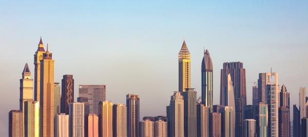 dubai skyline vereinigte arabische emirate