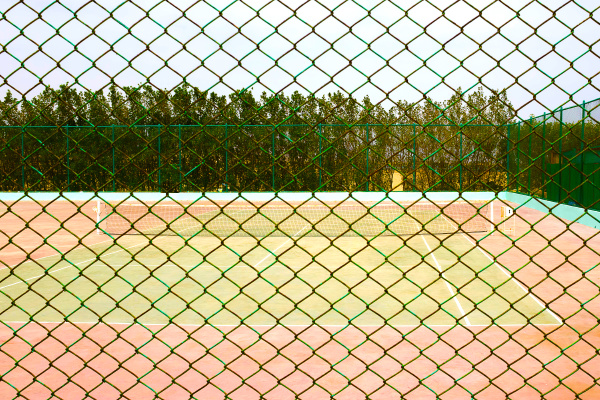 leerer tennisplatz