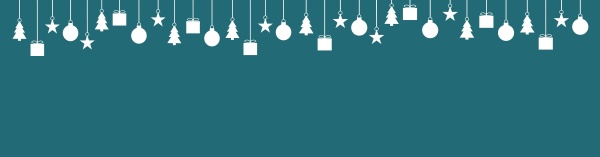 breiter banner dunkelblau mit weihnachtsdeko