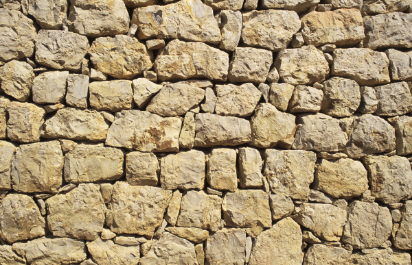 detail einer steinmauer oder trockenmauer