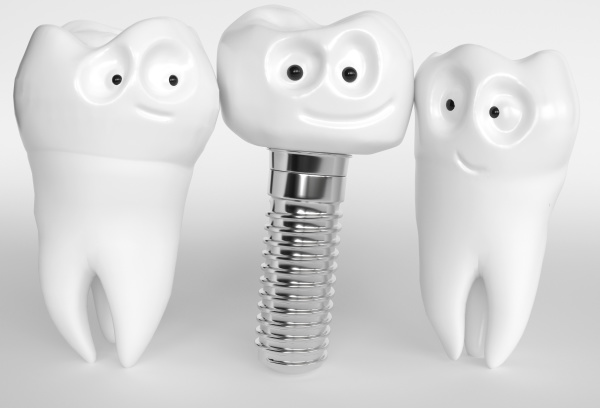 tooth human cartoon implant