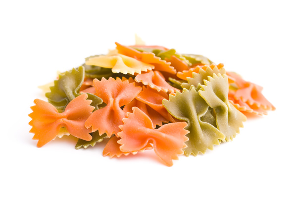 farfalle pasta. bunte italienische pasta. - Stockfoto #25921533 ...