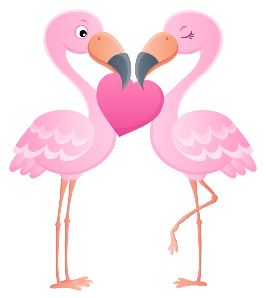 valentine flamingos thema bild 7
