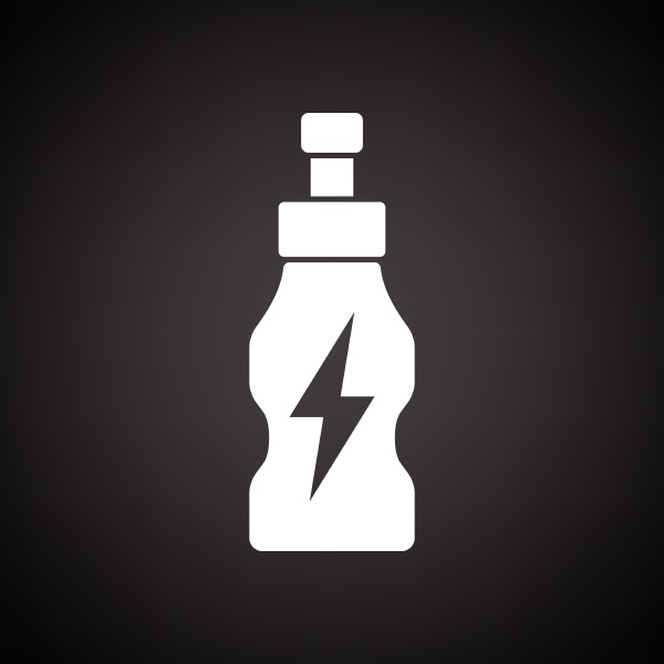 energy drinks flasche symbol schwarzer