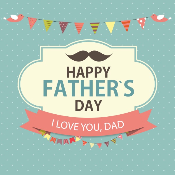 happy father es day poster card