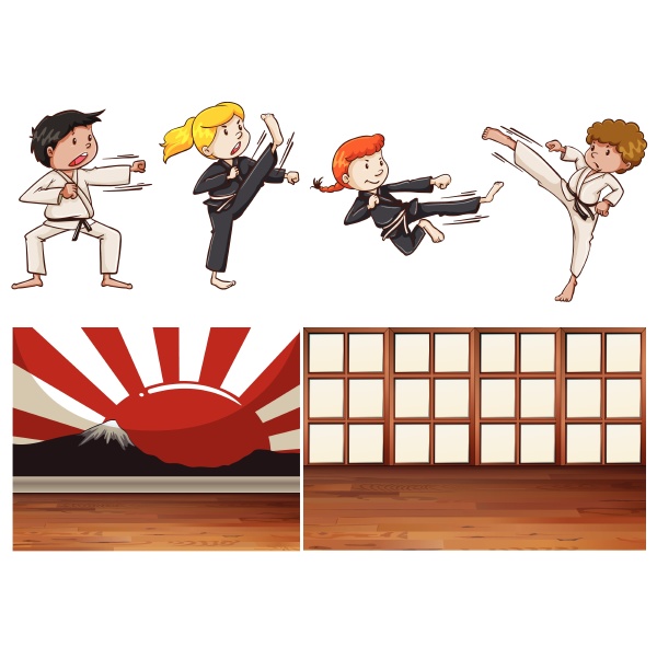 mischen martial art thema mischen