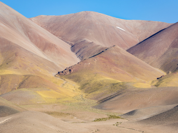 die berge des altiplano in der