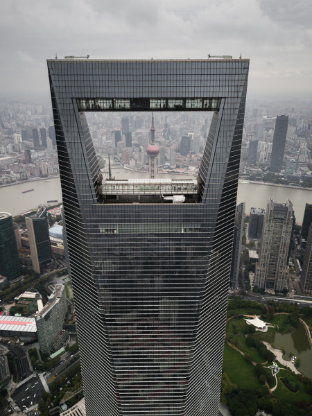 luftaufnahme des world financial centre china