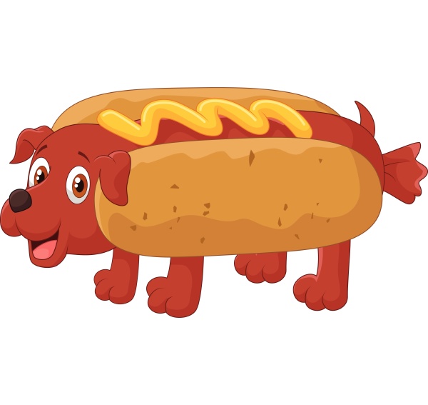 hot dog zeichentrickfigur