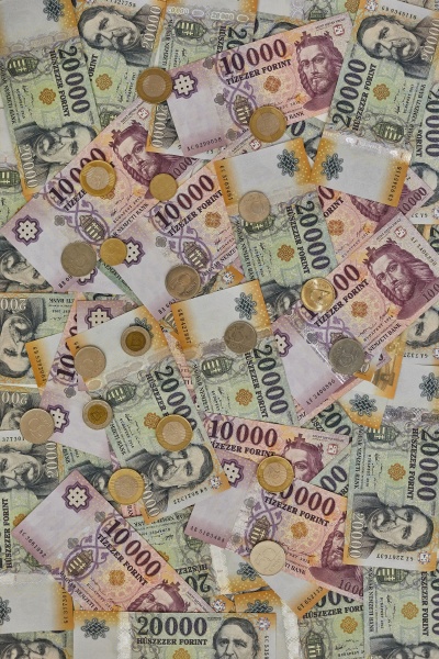 banknoten hintergrund ungarische forint
