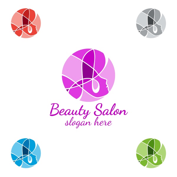 salon fashion logo fuer beauty hairstylist