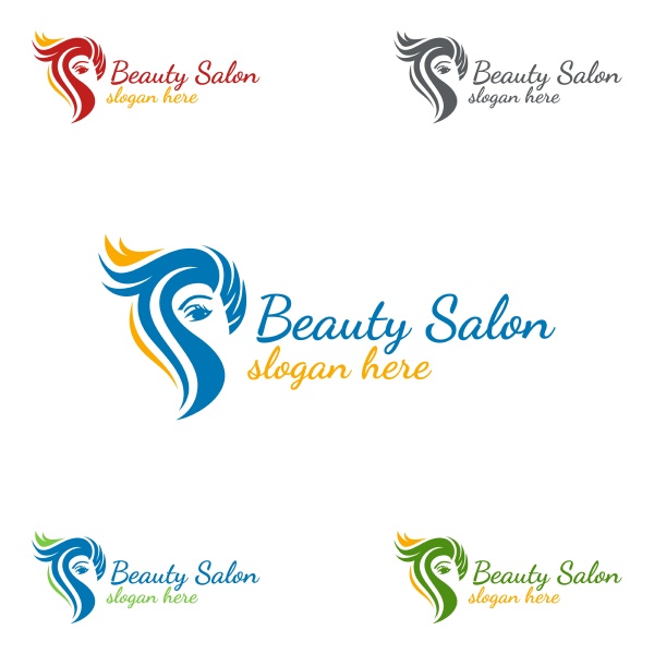 salon fashion logo fuer beauty hairstylist