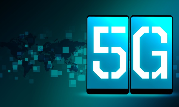 bildschirmtelefon mit 5g netzwerk modern
