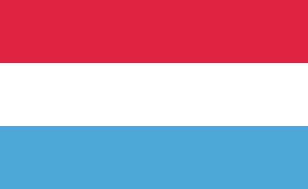 luxemburgnationalflagge in genauen proportionen
