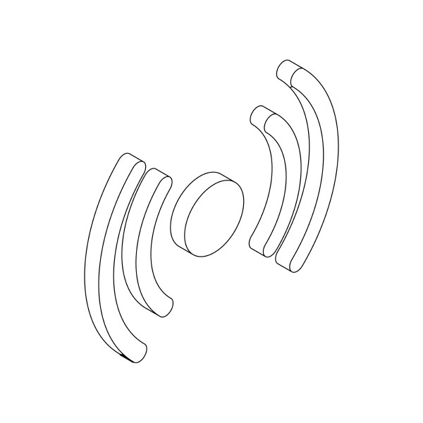 symbol im isometrischen 3d stil auf