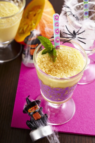 kuerbisshake kuerbismilchshake mit milch gewuerzen