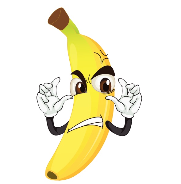 banane wuetender smiley