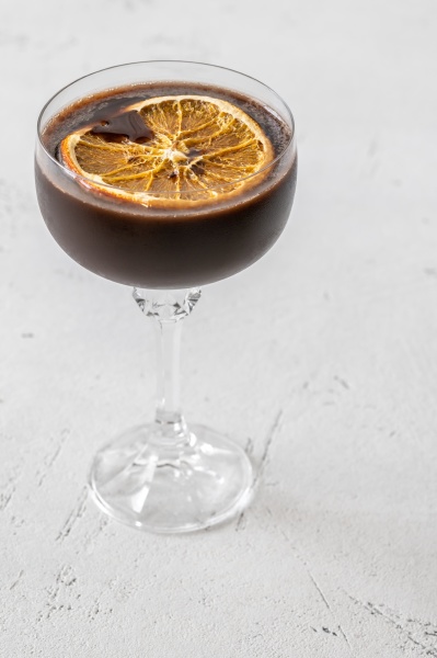 schokolade orange espresso martini cocktail