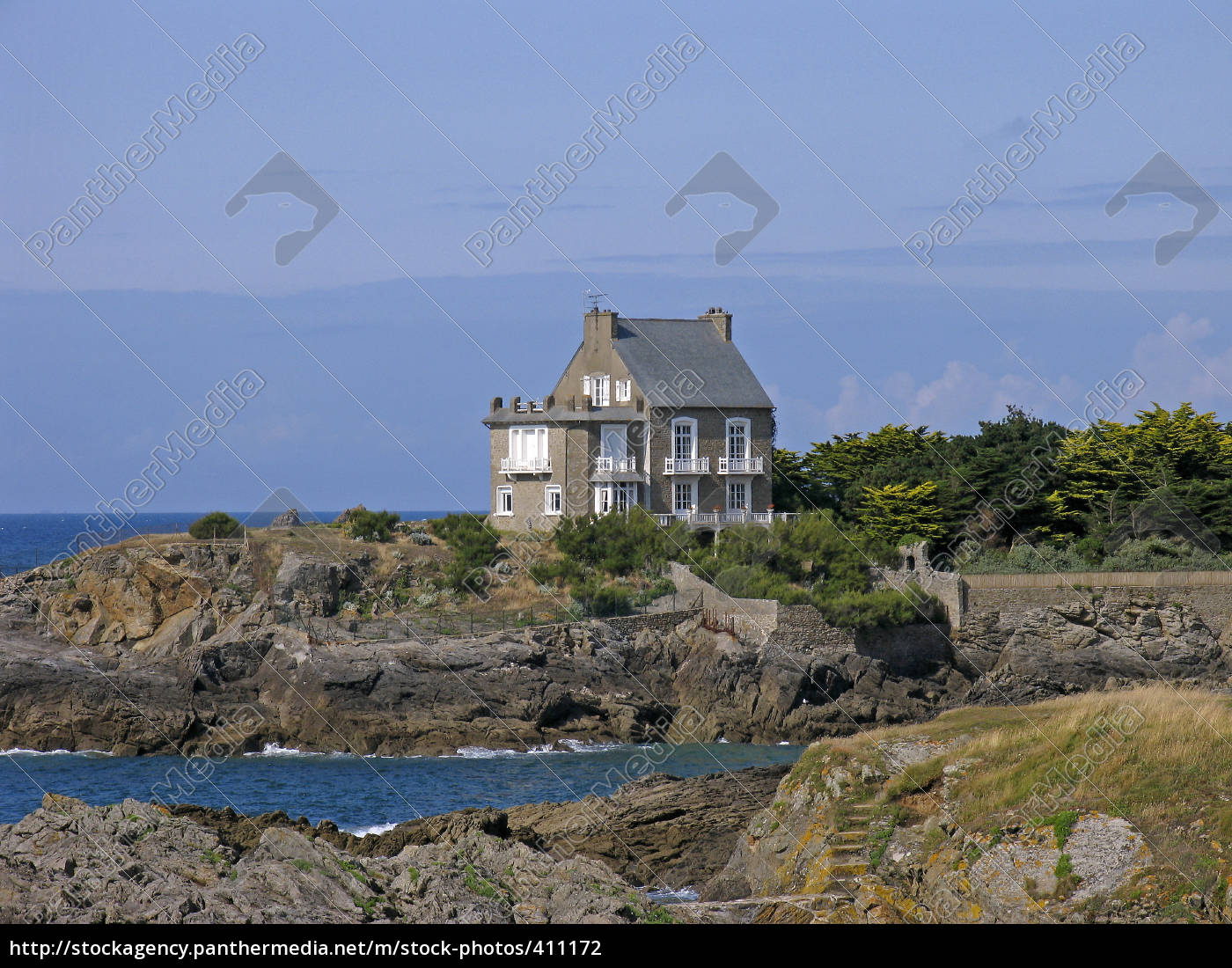 Rotheneuf Haus Am Meer Bretagne Lizenzfreies Foto 411172 Bildagentur Panthermedia