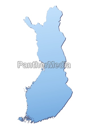 Finnland Karte Lizenzfreies Bild 1097527 Bildagentur Panthermedia
