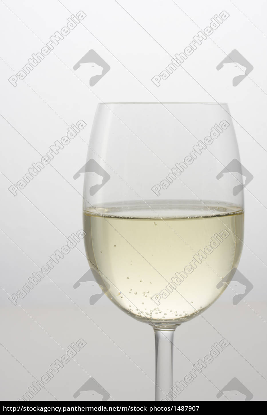 Ein Glas Weisswein Stockfoto Bildagentur Panthermedia