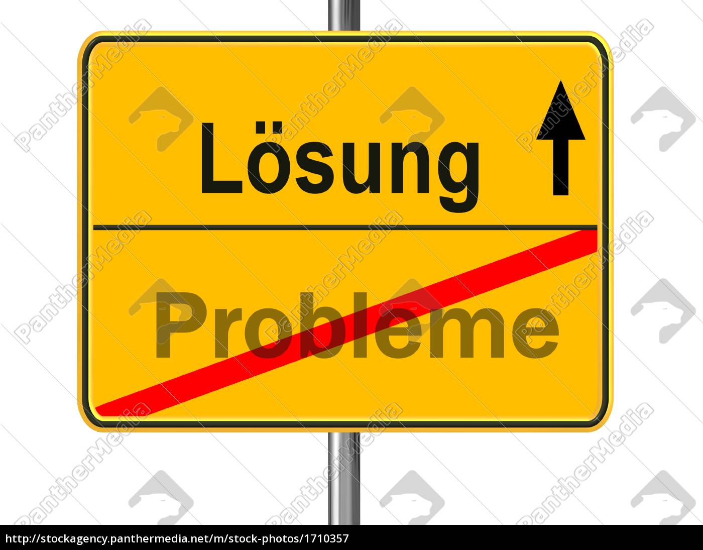 Schild Losung Problem Stockfoto 1710357 Bildagentur Panthermedia