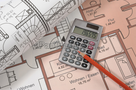 Hausbau Bauplan - Lizenzfreies Bild #1994459 | Bildagentur PantherMedia