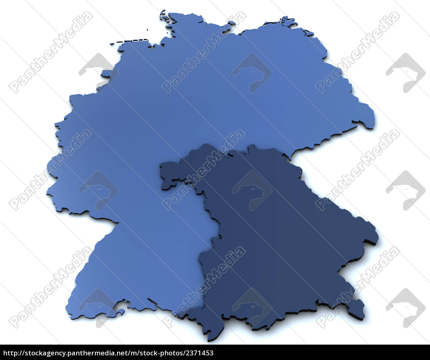 Karte Von Deutschland Bayern Lizenzfreies Bild Bildagentur Panthermedia