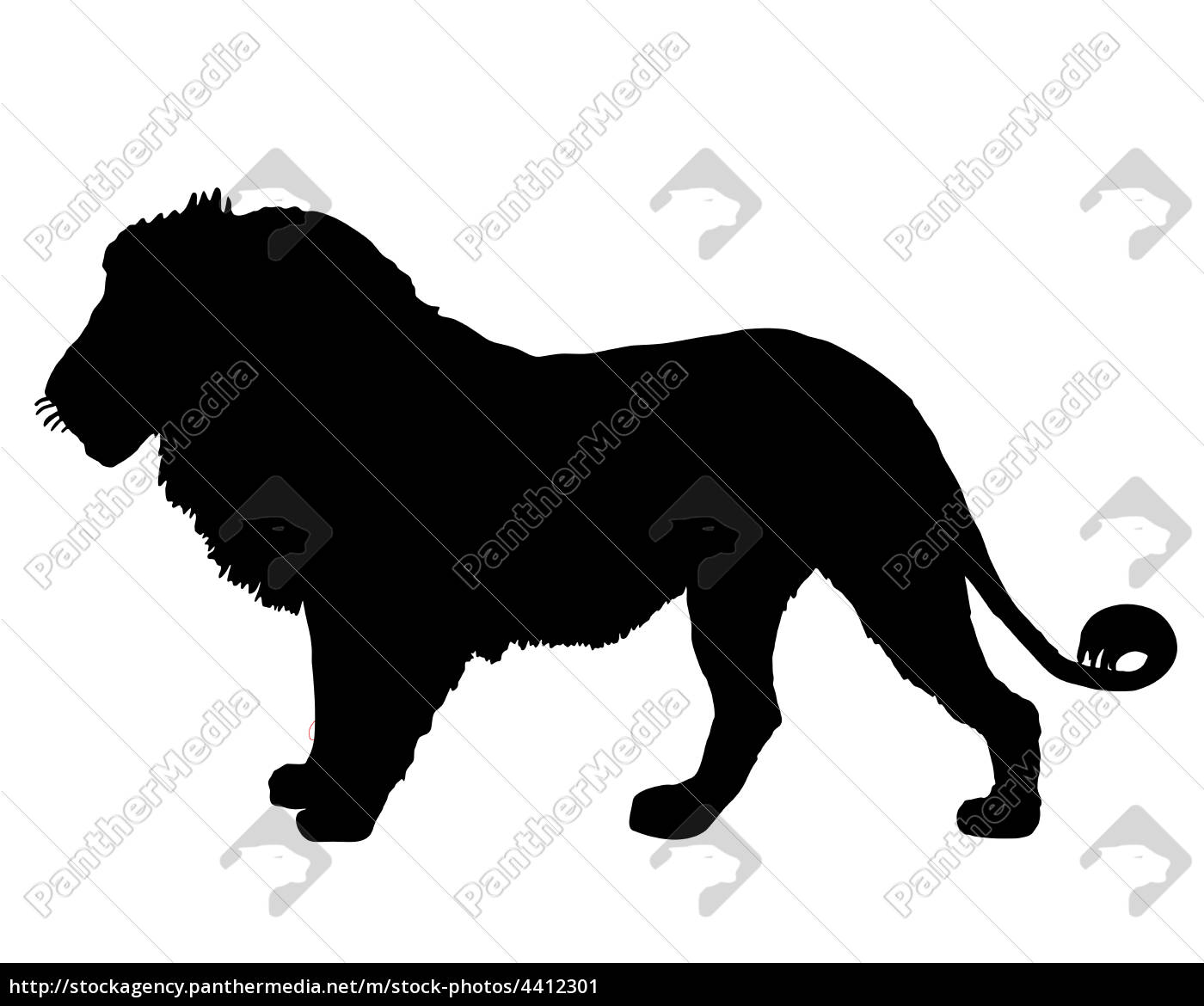 Löwe Silhouette - Stockfoto - #4412301 | Bildagentur PantherMedia