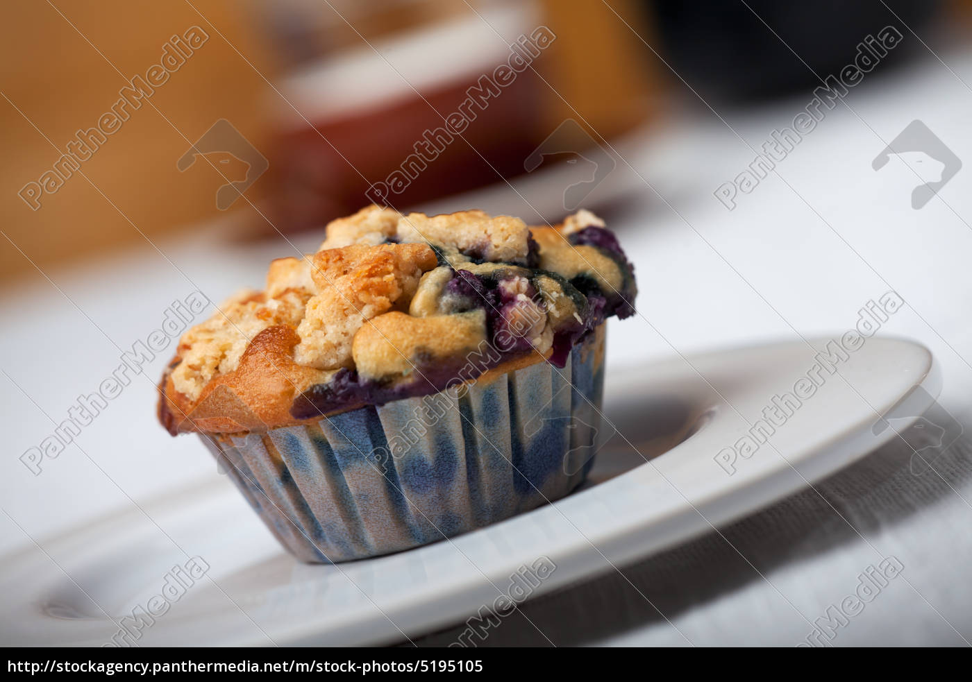 Nahaufnahme von einem Blaubeer-Muffin - Lizenzfreies Bild - #5195105 ...