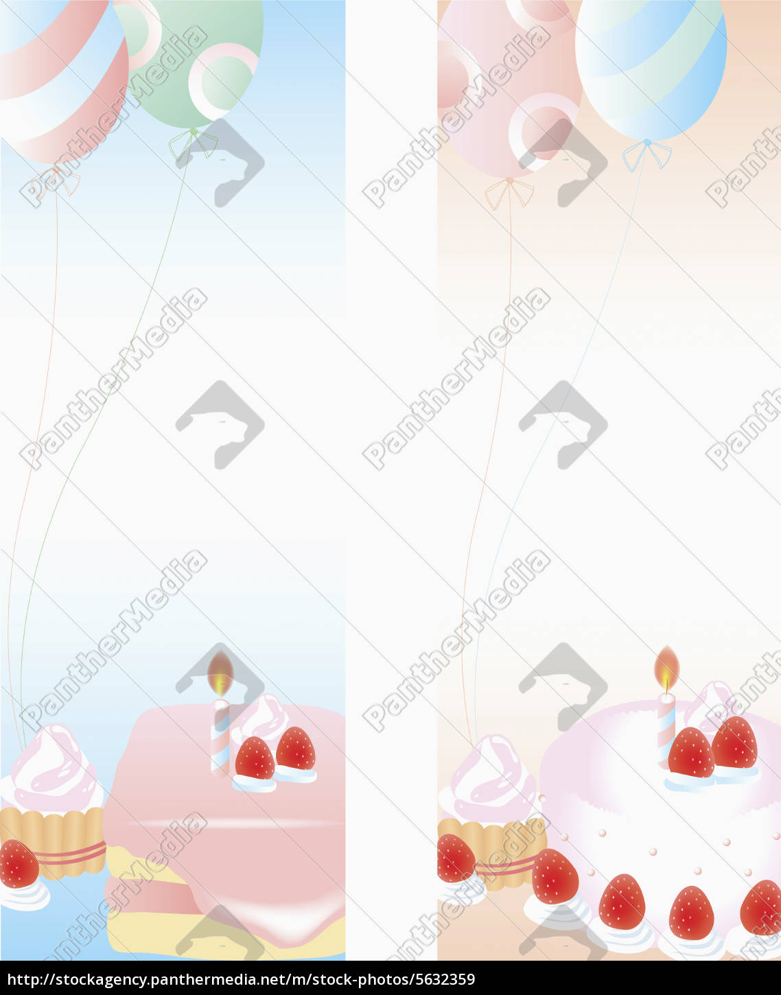 Kerze Kuchen Ballon Luftballon Erdbeere Transparent Stockfoto Bildagentur Panthermedia