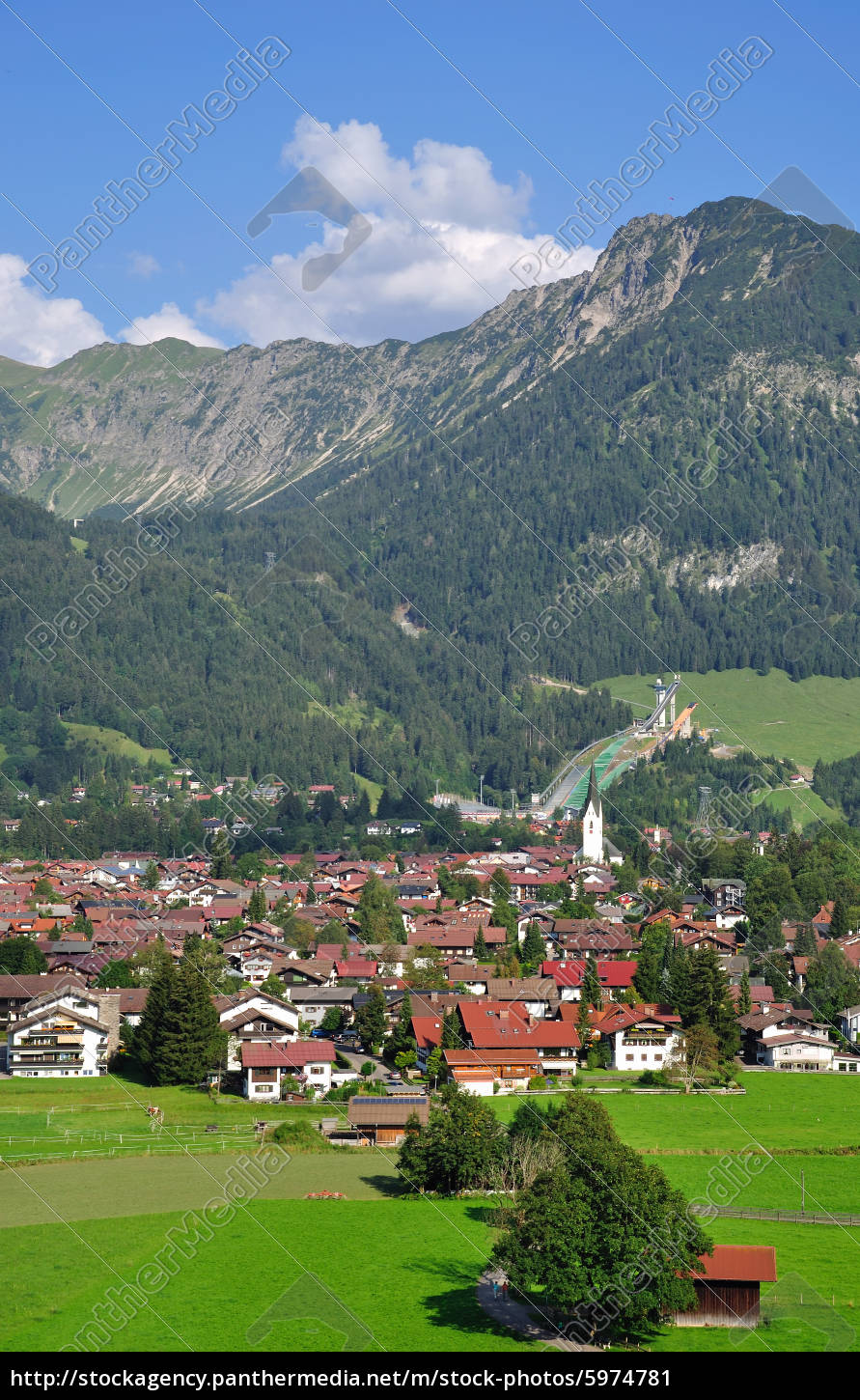 Urlaubsort Oberstdorf Im Allgau Lizenzfreies Bild 5974781 Bildagentur Panthermedia