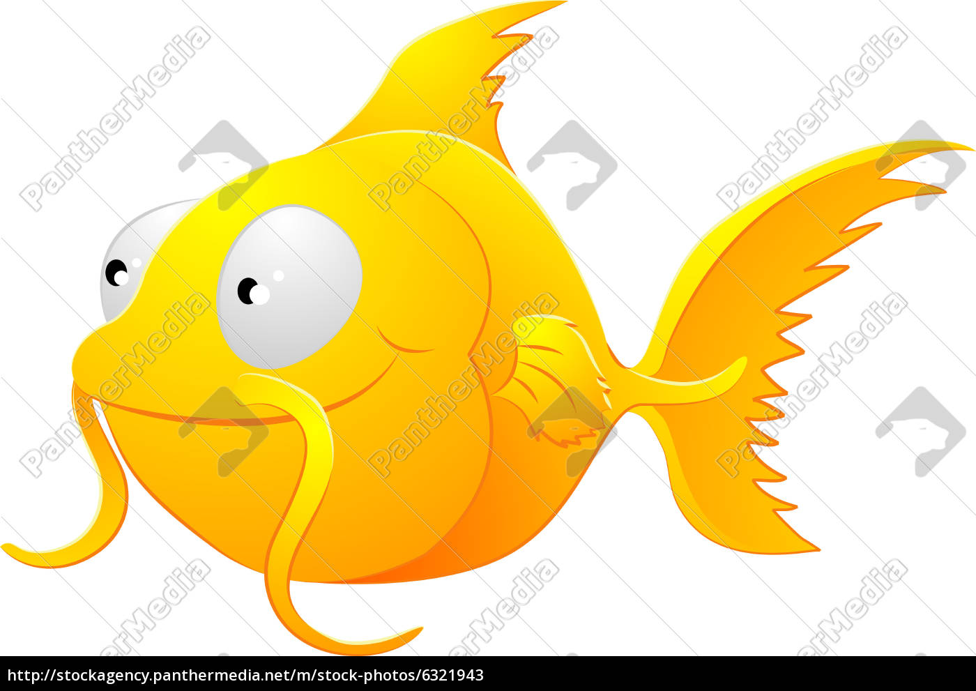 Goldfish Clipart Illustration Lizenzfreies Bild 6321943