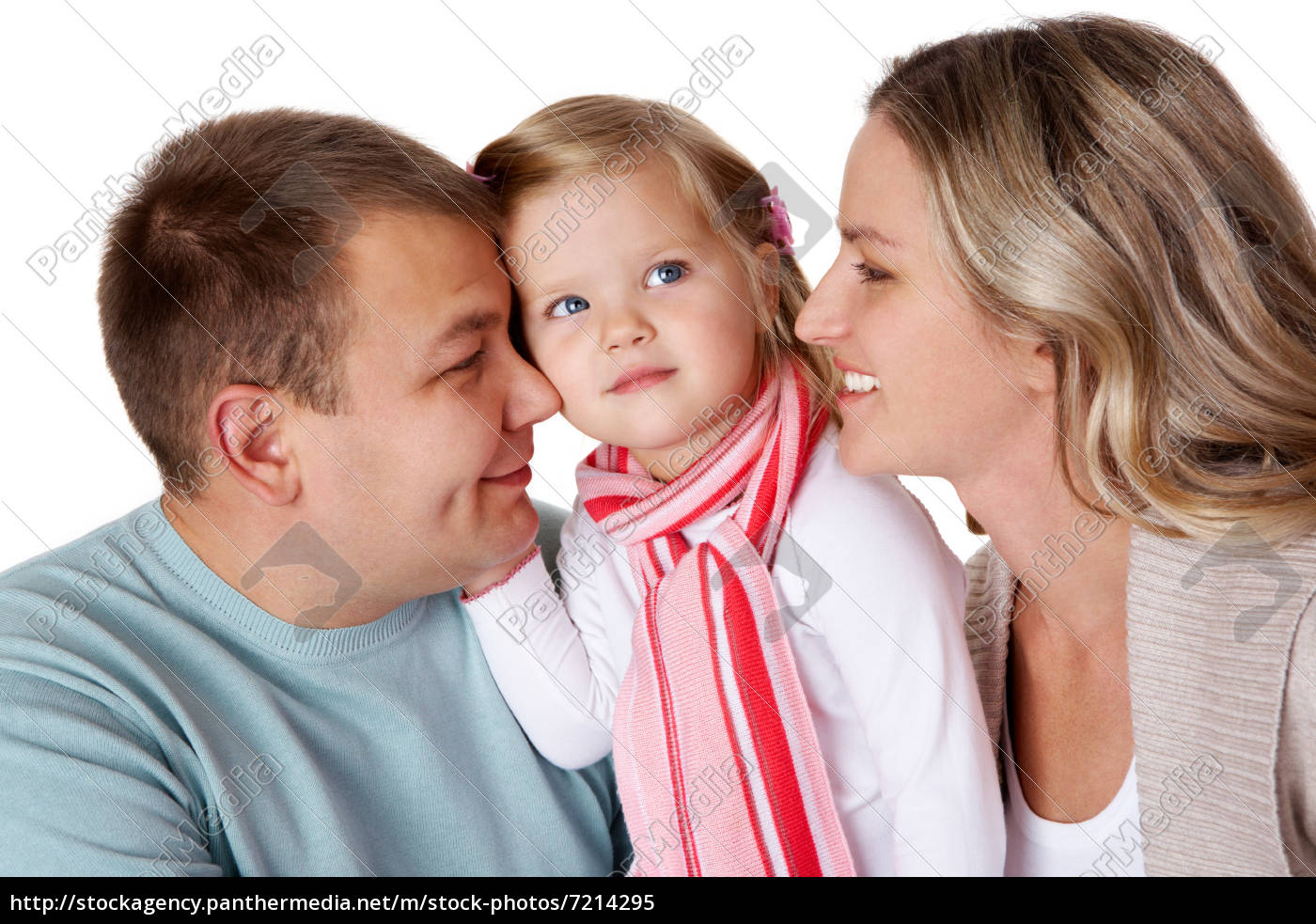 Familie Von Drei Stockfoto 7214295 Bildagentur Panthermedia 