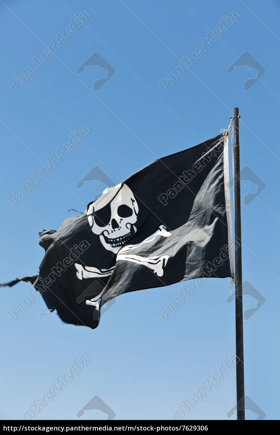 Piraten-Flagge - Stockfoto #7629306